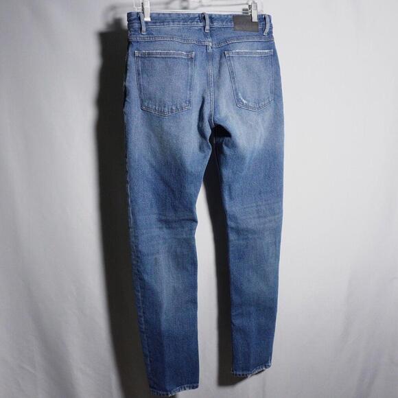 CLOSED ITALY Mens Unity Slim Jeans Blue Denim Distressed 32 Premium $280‎ Casual - Picture 2 of 14